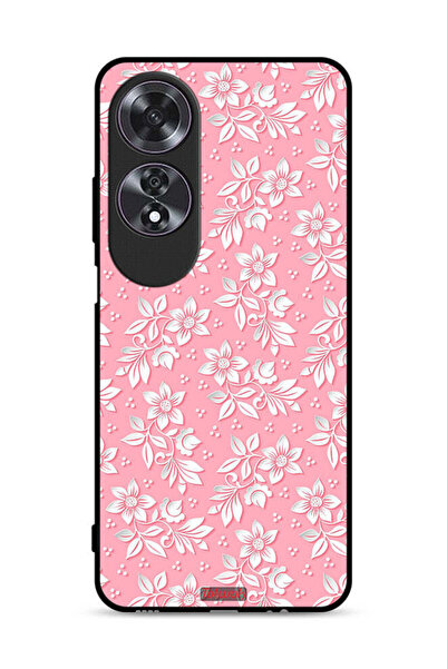 Tolwak Oppo A60 Protective Case Cover Flowers Background Pattern