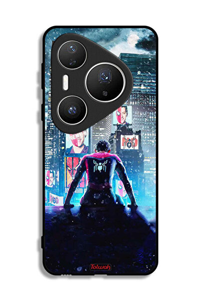Tolwak غطاء حماية لهاتف هواوي بيورا 80 برو بلس بتصميم سبايدر مان