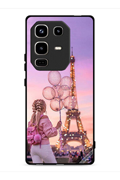 Covernex غطاء حماية لهاتف Infinix Note 50 Pro 4G، فتاة تحمل بالونات
