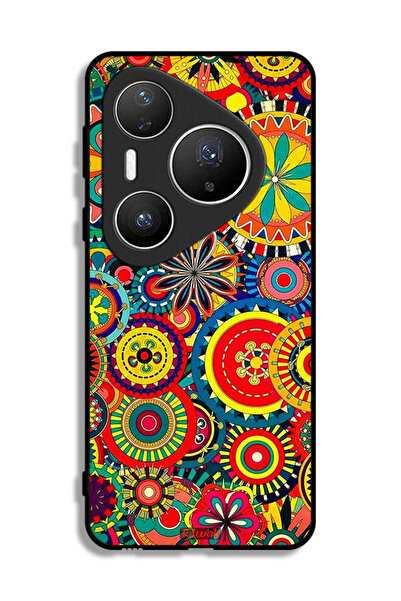 Tolwak غطاء حماية لهاتف هواوي بيورا 80 برو بلس بنقشة ماندالا ملونة