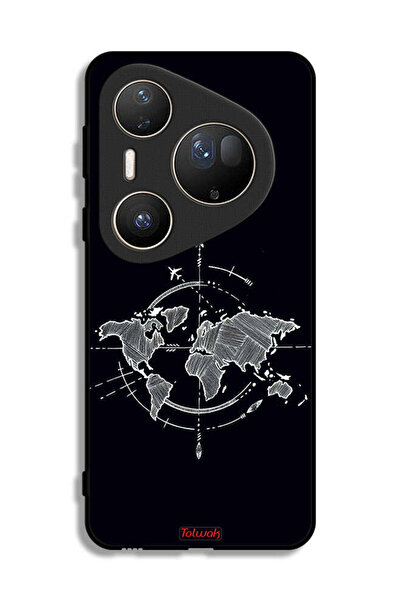 Tolwak غطاء حماية فائق من هواوي بيورا 80 بتصميم البوصلة