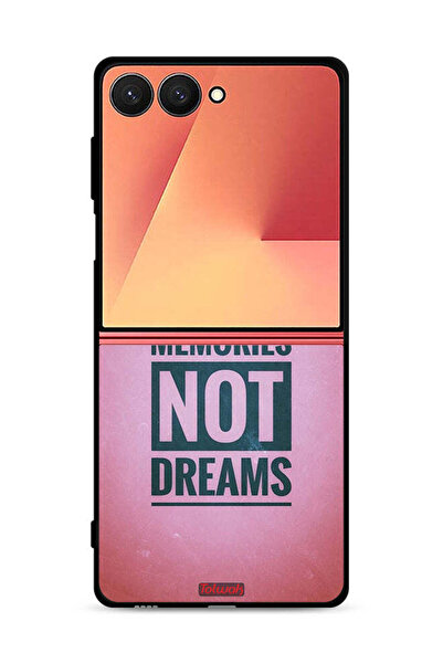 Tolwak غطاء حماية لهاتف Samsung Galaxy Z Flip7 بنقشة ذكريات وليس أحلام