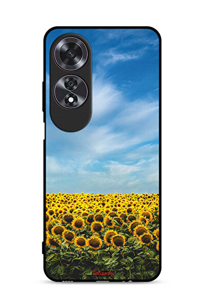 Tolwak غطاء حماية لهاتف Oppo A60 - عباد الشمس تحت السماء