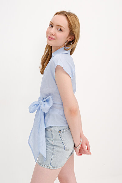 Addax Kolsuz Bağlamalı Gömlek G17399-Y8