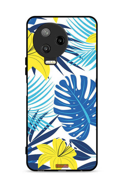 Tolwak غطاء حماية لهاتف Infinix Note 12 Pro 4G بنقشة ريش وزهور