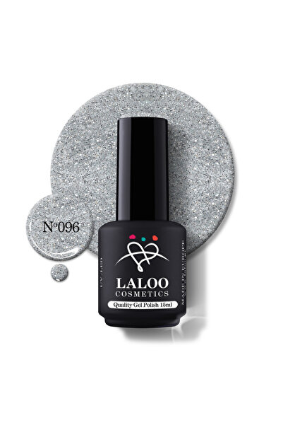 Laloo Cosmetics 096 Silver Glitter | Laloo gel polish 15 ml