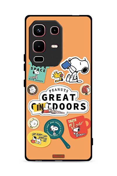 Tolwak غطاء حماية لهاتف Infinix Note 50s بملصقات الفول السوداني