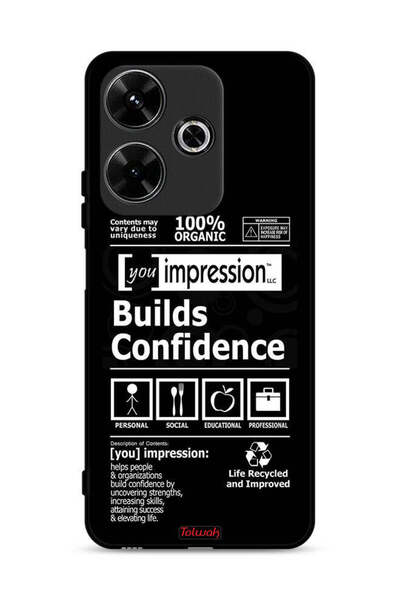 Tolwak غطاء حماية لهاتف Xiaomi Redmi 13 4G ملصق يعزز الثقة