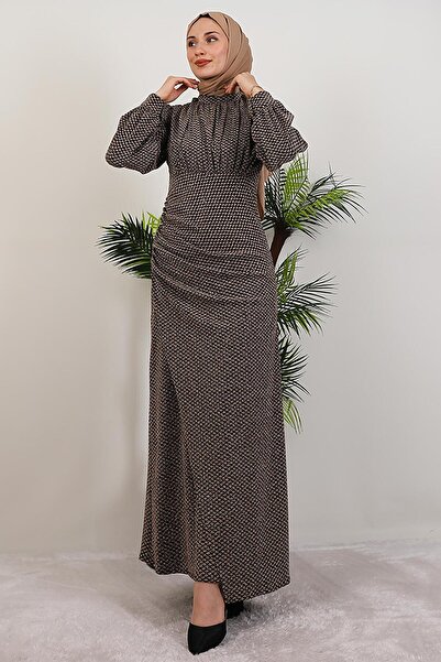 GİYZAMİLA Beyda Φόρεμα Hijab Καφέ