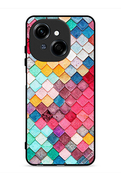 Covernex غطاء حماية لهاتف Tecno Spark Go 1S 4G بنقشة مربعة ماسية