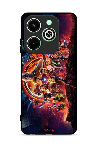 Tolwak غطاء حماية لجهاز Infinix Hot 40i 4G بتصميم Avengers