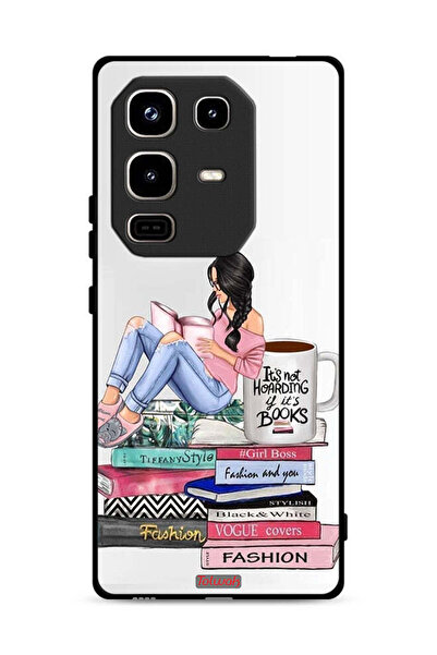 Tolwak Infinix Note 50 Pro 4G Protective Case Cover Girl And Fashion Books Art