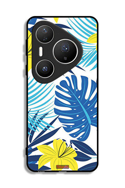 Tolwak غطاء حماية لهاتف هواوي بيورا 80 برو بنقشة ريش وزهور