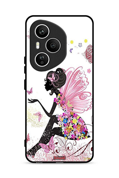 Tolwak غطاء حماية لهاتف Honor 400 Pro بتصميم فتاة الفراشة