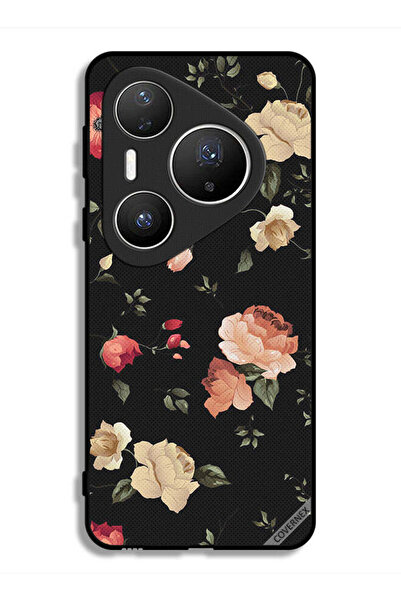 Covernex غطاء حماية لهاتف هواوي بيورا 80 برو بلس بخلفية فنية زهرية