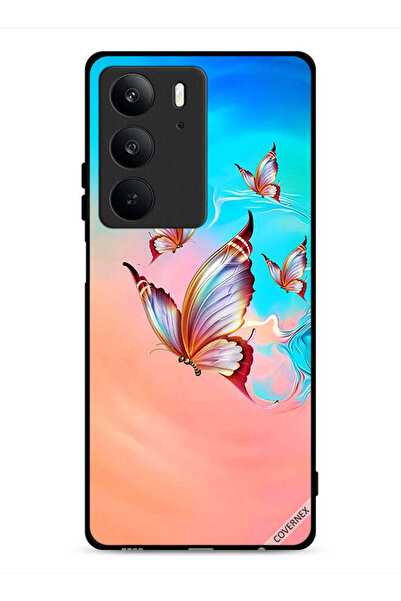 Covernex غطاء حماية لهاتف Realme C75 4G بنقشة فراشات تحلق فوق لون الطلاء
