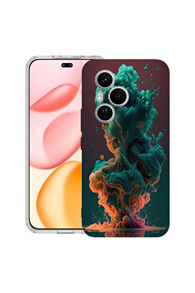 bestcase Carcasă transparentă din silicon pentru Honor 400 Pro, culori lichid...