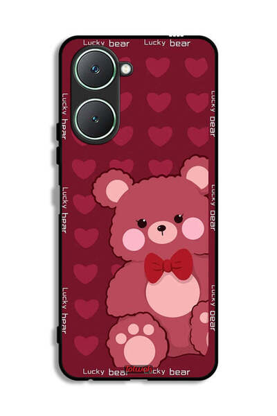 Tolwak غطاء حماية لهاتف Vivo Y18i 4G بتصميم الدب المحظوظ