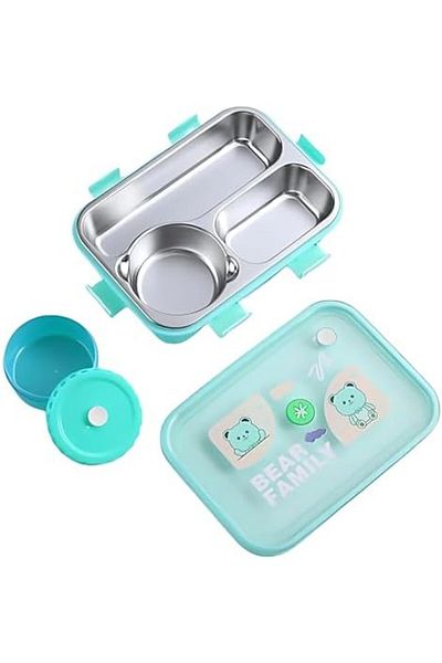 Twisoo Bear Family Stainless Steel Lunch Box