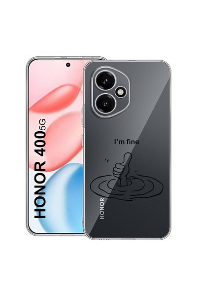 bestcase Carcasă transparentă din silicon pentru Honor 400, I'm Fine, 2036423 T 1867