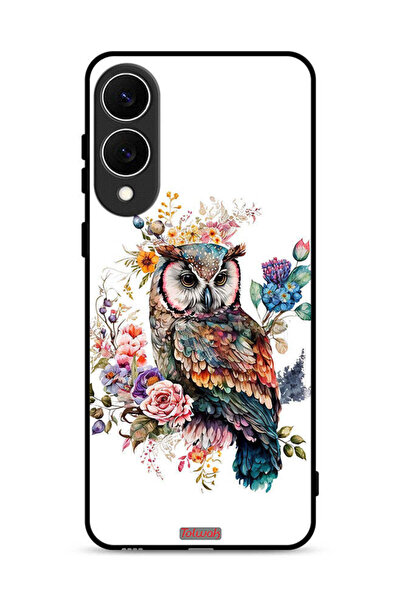 Tolwak غطاء حماية لهاتف Samsung Galaxy S25 Edge بتصميم بومة فنية تجريدية
