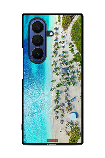 Tolwak غطاء حماية لهاتف سامسونج جالاكسي زد فولد 7، شاطئ