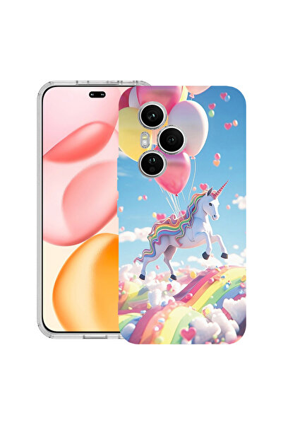 bestcase Carcasă transparentă din silicon pentru Honor 400 Pro, model magic, ...