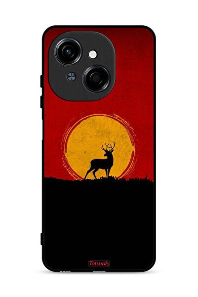 Tolwak غطاء حماية لهاتف تكنو سبارك جو 1 إس 4G بتصميم غزال وقمر