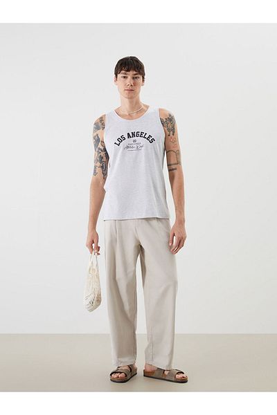 LC Waikiki New Season Crew Neck Printed Men's Sleeveless T-Shirt - S5Rr33Z8
