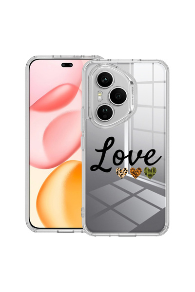 bestcase Carcasă transparentă din silicon pentru Honor 400 Pro, Love, 2036424...