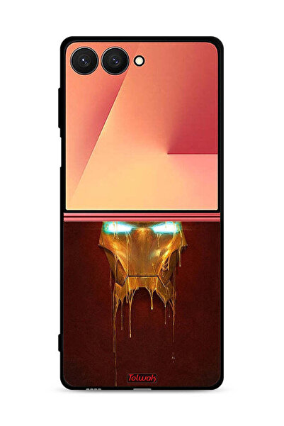 Tolwak غطاء حماية لهاتف Samsung Galaxy Z Flip7 من Iron Man Marvel Comics