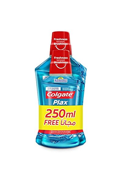 Colgate Plax Peppermint Mint Mouthwash 500ml + 250ml Free