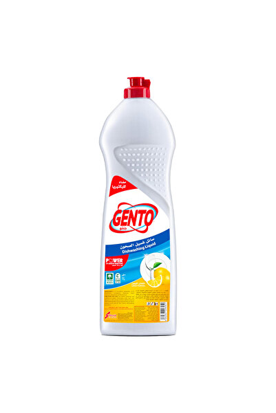 Gento سائل غسيل الأطباق المضاد للبكتيريا برائحة الليمون المنعش، 1 لتر