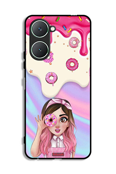 Tolwak غطاء حماية Vivo Y18i 4G يحمل صورة دونات