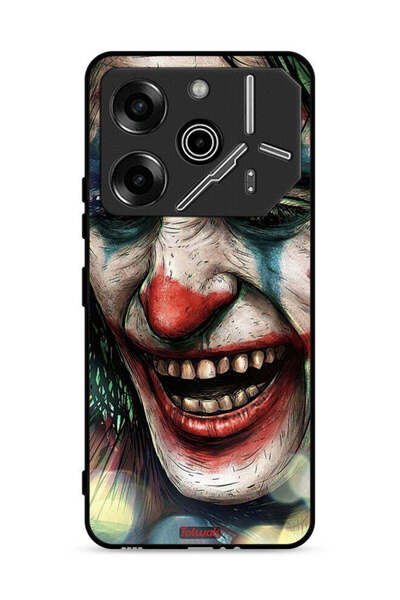 Tolwak غطاء حماية لهاتف تكنو بوفا 6 برو 5G بطبعة وجه الجوكر الضاحك