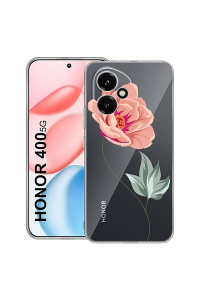 bestcase Carcasă transparentă din silicon pentru Honor 400, roz, 2036423 T 127