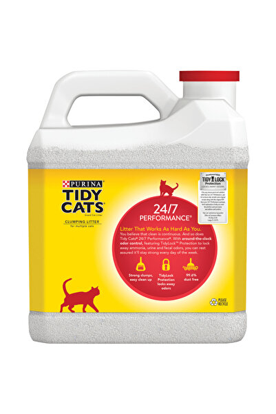 Purina Fancy Feast رمل قطط بورينا تايدي كاتس عالي الأداء 24/7، 6.35 كجم