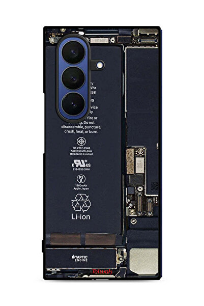 Tolwak غطاء حماية لهاتف Samsung Galaxy Z Fold7 بنمط دائرة الهاتف