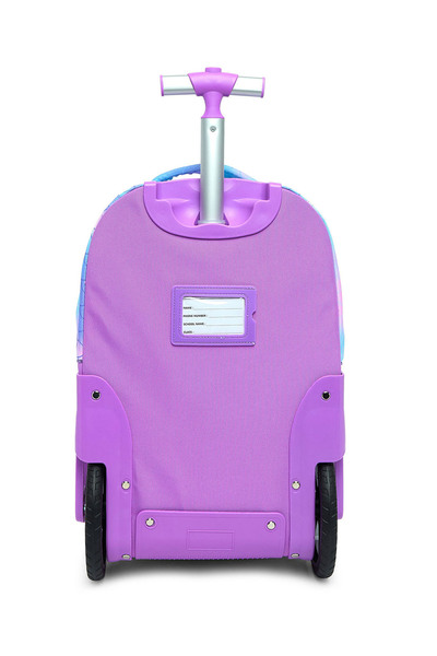 R&B Lilac Girls Trolley Bag W Pencil Pouch