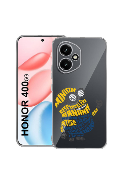 bestcase Carcasă transparentă din silicon pentru Honor 400, Calligraphy Minio...