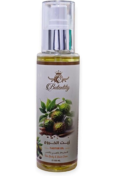 butentity زيت الخروع الطبيعي للعناية بالشعر والجسم، 100 مل