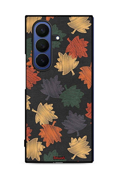 Tolwak غطاء حماية لهاتف سامسونج جالاكسي زد فولد 7 برسومات أوراق الخريف