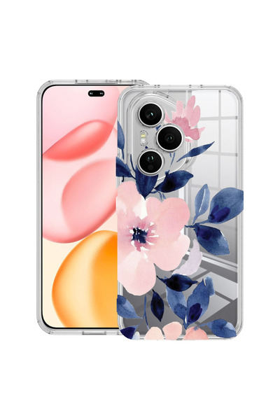 bestcase Carcasă transparentă din silicon pentru Honor 400 Pro, Colecția Pastel Colors Flowers, 2036424 T 506