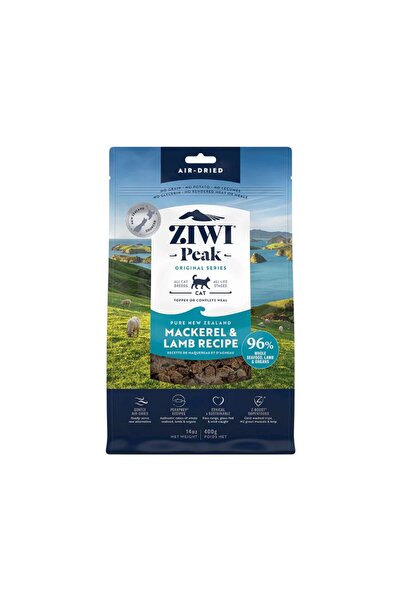 ZIWI Peak طعام القطط الجاف من زيوي بيك، سمك الماكريل ولحم الضأن المجفف بالهوا...
