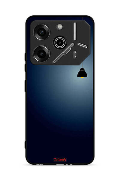 Tolwak غطاء حماية لهاتف تكنو بوفا 6 برو 5G بإضاءة فنية معلقة