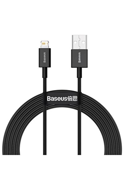 Baseus 2m Black USB to Lightning Charging Cable for iPhone – 2.4A
