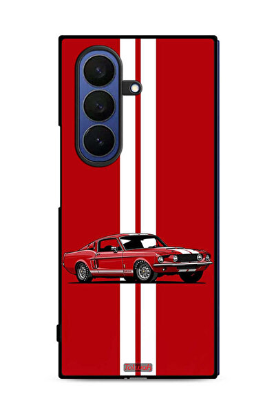Tolwak Samsung Galaxy Z Fold7 Protective Case Cover Vintage Car Abstract Art