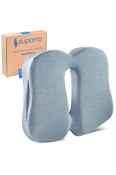 Suporto Pernă ortopedică subțire pentru scaun de birou, scaun auto, spumă cu ...