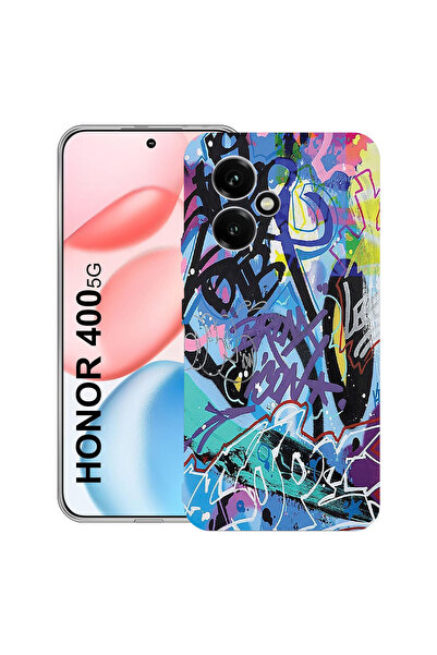 bestcase Carcasă transparentă din silicon pentru Honor 400, Graffiti, 2036423...