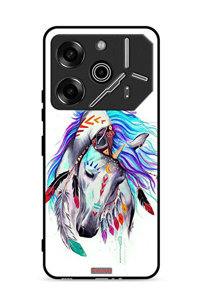 Tolwak غطاء حماية لهاتف تكنو بوفا 6 برو 5G بتصميم حصان